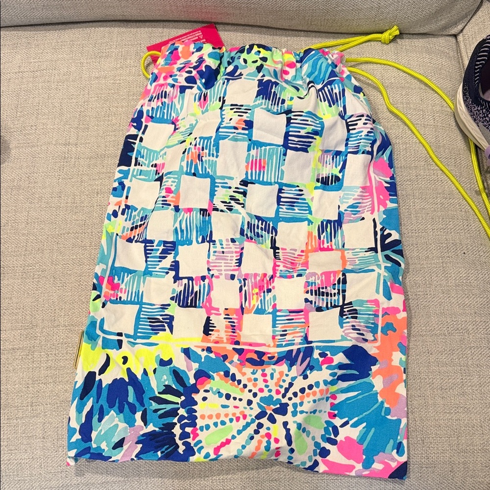 Lilly Pulitzer Colorful Drawstring Bag